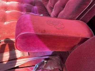 1986 Olds 88 Driver Left Front Arm Rest Side Seat Oem Red
