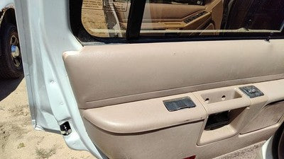 93 Ford Explorer Driver Left Rear Inside Door Trim Panel With Switches Back Tan