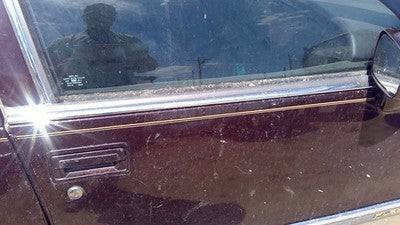 93 Cadillac Fleetwood Passenger Right Front Moulding From Door Trim Upper Chrome