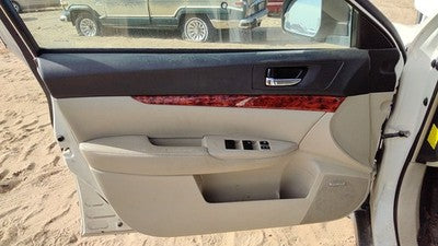 11-14 Legacy Outback Driver Left Front Door Trim Panel With Master Switch Ivory