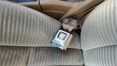 1984 Ford Tempo Driver Left Front Seat Belt Buckle Receiver Oem Tan