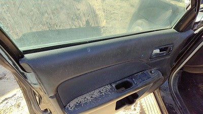 10-12 Fusion Driver Left Front Door Trim Panel With Master Switch Charcoal Black