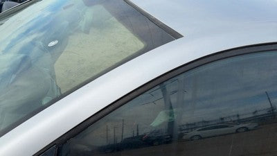 2007 Saturn Ion Driver Left Front Moulding On A Pillar Oem Silver 13U