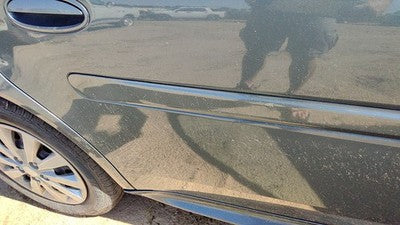 04-08 Grand Prix Passenger Right Rear Moulding From Door Back Trim Stealth Gray