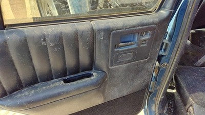 1994 Chevy S10 Blazer Driver Left Rear Door Trim Panel With Switches Back Black