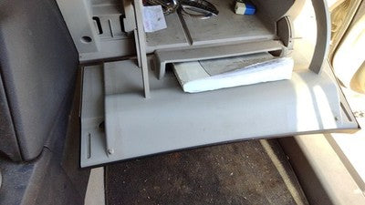 2010-2015 Nissan Rogue Glove Box Assembly Complete Door With Latch Oem Gray K