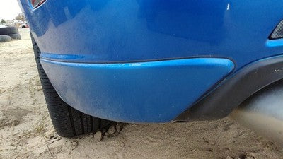 2005 Mazda 3 Driver Left Rear Corner Moulding On Rear Bumper 27B Winning Blue