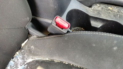 2010-2013 Kia Soul Passenger Right Front Seat Belt Buckle Receiver Oem Black Wk
