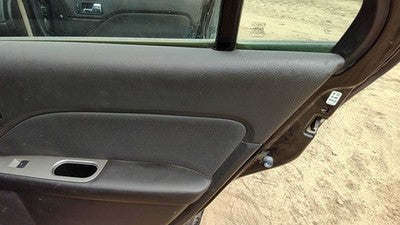 10-11 Fusion Passenger Right Rear Door Trim Panel With Switches Back Black Dw