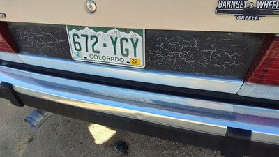 1984-1987 Ford Tempo Chrome Rear Trim Strip From Trunk Oem E66y5440320a