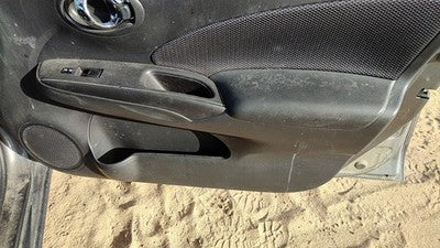 14-18 Versa Passenger Right Front Door Trim Panel With Switches Charcoal G