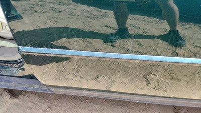 98-04 Cadillac Seville Driver Left Rear Moulding From Door Back Trim Strip Green