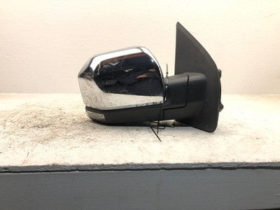 15-18 F150 Passenger Right Door Mirror Power Folding Chrome Blind Spot Alert