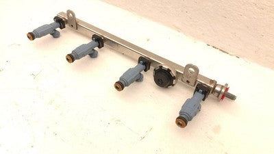 2010-2013 Kia Forte Complete Fuel Rail With Injectors Set Loaded Oem 2.4L