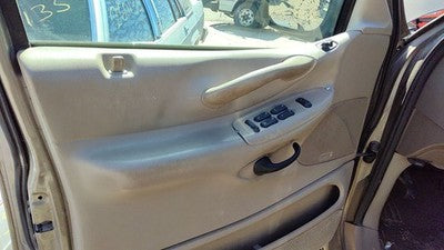 00-02 Expedition Driver Left Front Door Trim Panel With Master Switch Tan Fh