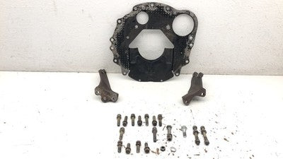 86 Isuzu Pup 2.3L 5 Speed Transmission Bell Housing Spacer Plate Bolts Brackets
