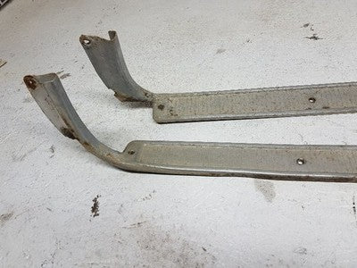 1972 Ford Pickup F250 Floor Sill Trim Pair Set Step Molding Tread Door Opening