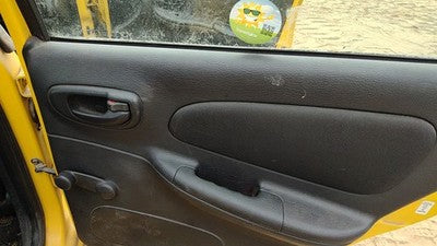 04-05 Dodge Neon Passenger Right Rear Door Trim Panel With Switches Back Gray