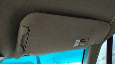1998 Buick Lesabre Passenger Right Sun Visor Oem Grey 17C
