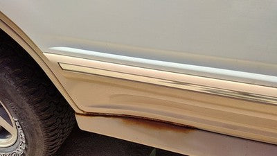 1993 Ford Explorer Passenger Right Rear Moulding From Door Back Trim Strip White