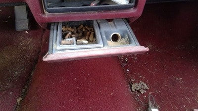 1989-1991 Olds Eighty Eight Ash Tray Assembly Oem Slide Out Dash Red 25535828