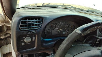 98-02 S10 Pickup Trim Bezel Around Speedometer Oem Dash Surround Panel Gray 12D