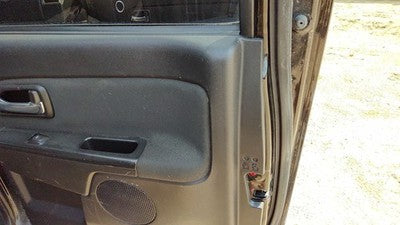 07-12 Canyon Passenger Right Rear Door Trim Panel With Switches Back Ebony 19J