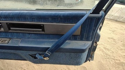 1989 Cutlass Calais Passenger Right Front Door Trim Panel W Switches Blue 2 Door