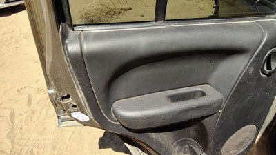 02-04 Jeep Liberty Driver Left Rear Door Trim Panel With Switches Back Gray Dv