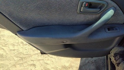 99-01 Toyota Camry Driver Left Rear Door Trim Panel With Switches Back Gray 10