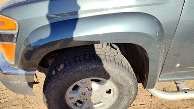 04-12 Gmc Canyon Driver Left Front Wheel Flare Moulding Fender Stealth Gray 46U