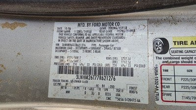 2007-2009 Lincoln Mkz Driver Left Front Upper Control Arm Oem Fwd 6E5z3085ba