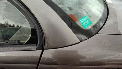 1999 Saturn Sl2 Driver Left Rear Moulding On Quarter Panel Oem Gray