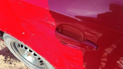 07-10 Chevy Cobalt Passenger Right Rear Outside Door Handle Back 74U Victory Red