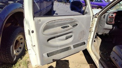 98-01 Ram 1500 Driver Left Front Door Trim Panel With Master Switch Gray Pl69laz