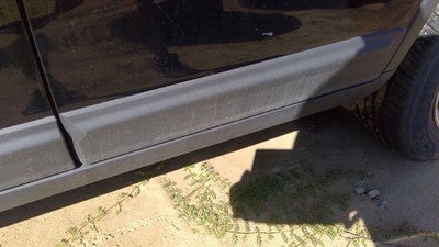 11-15 Kia Sorento Driver Left Rear Moulding From Door Back Trim Strip Gray H9