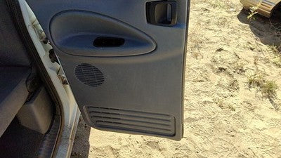1998-2001 Ram 1500 Driver Left Rear Door Trim Panel With Switches Back Gray