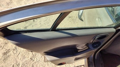 00-05 Grand Am Driver Left Rear Door Trim Panel With Switches Back Dark Taupe