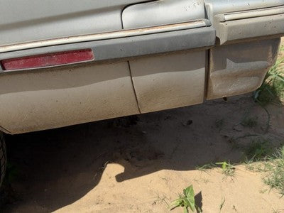 1986 Olds 88 Driver Left Rear Moulding On Quarter Panel Oem Silver