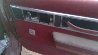 1990 Olds Eighty Eight Passenger Right Rear Inside Door Trim Panel Only Back Red