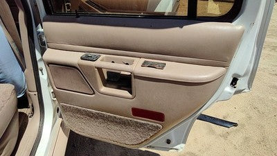1993 Explorer Passenger Right Rear Inside Door Trim Panel With Switches Back Tan