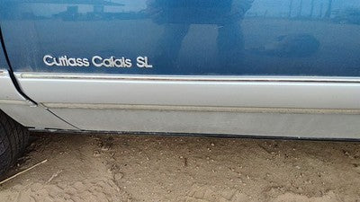 1989 Olds Cutlass Calais Driver Left Front Moulding From Door Trim Blue 2 Door