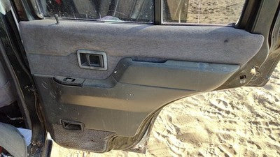 94 Pathfinder Passenger Right Rear Door Trim Panel With Switches Back Gray
