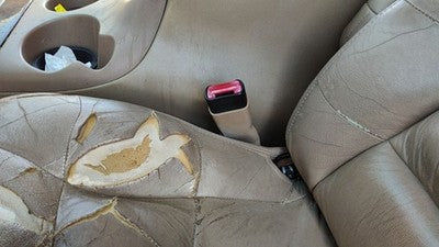 1998 Lincoln Navigator Driver Left Front Seat Belt Buckle Receiver Oem Tan Kx