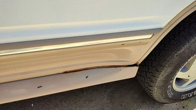 1993 Ford Explorer Driver Left Rear Moulding From Door Oem Back Trim Strip White