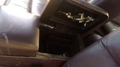 1993 Cadillac Fleetwood Center Console Lid Only Oem Arm Rest Fold Down Maroon