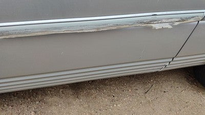 2000 Town & Country Driver Left Rear Moulding From Door Back Trim Strip Silver