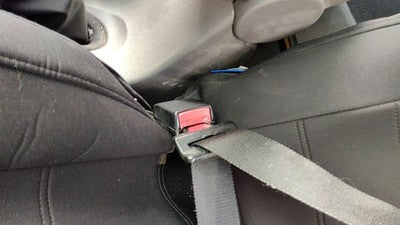 2000 01 Focus Station Wagon Driver Left Front Seat Belt Buckle Receiver Gray Ea