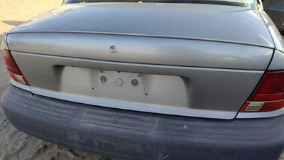 1996-1999 Saturn Sl1 License Plate Trim Surround Panel Tail Trunk Finish Silver