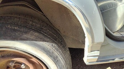 85 Grand Marquis Passenger Right Rear Chrome Trim Wheel Flare Moulding Back Gray